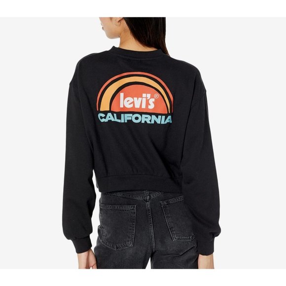 Levi's Tops - Levi's Womens Graphic-Print Crewneck California Medium nwt